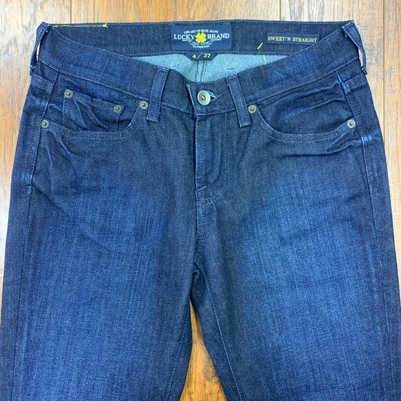 Lucky Brand Sweet N Straight Jeans Sz 4 - Picture 5 of 6